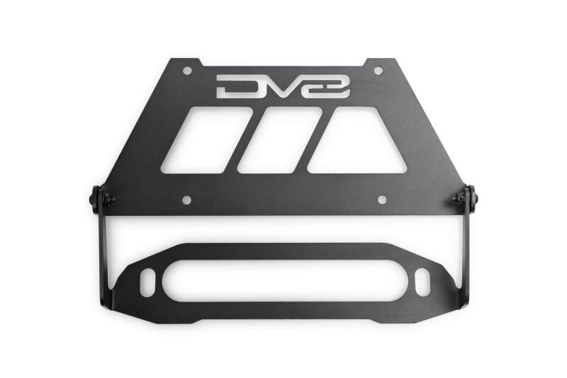 DV8 Offroad Fairlead Mounted Flip-Up License Plate Bracket License Plate Relocation DV8 Offroad