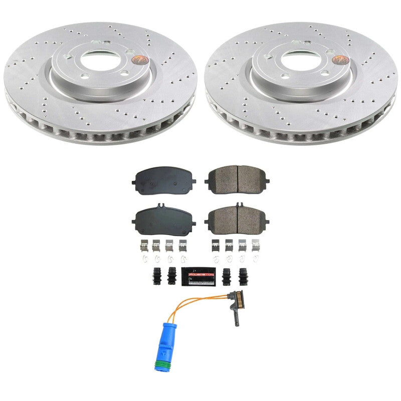 Power Stop 19-22 Mercedes-Benz A220 Front Z23 Coated Brake Kit Brake Kits - Performance D&S PowerStop