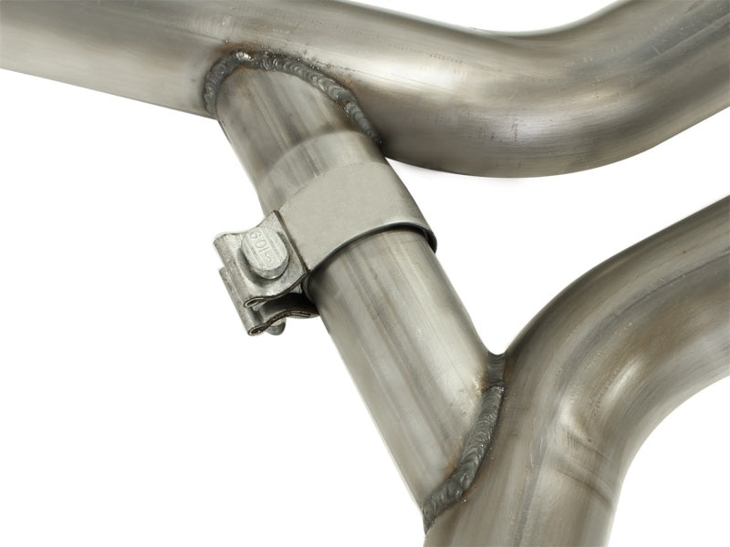 aFe MACHForce XP Exhaust 2.5in Stainless Steel CB/10-13 Chevy Camaro V6-3.6L (td) (gloss blk tip) Catback aFe