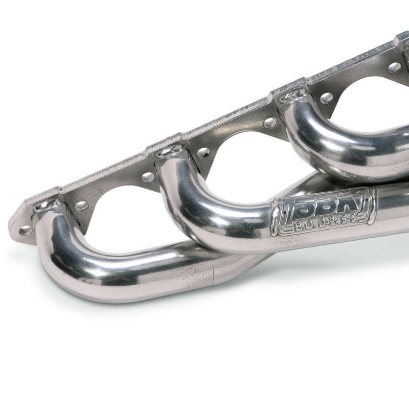 BBK 79-93 Mustang 351 Swap Shorty Unequal Length Exhaust Headers - 1-5/8 Silver Ceramic Headers & Manifolds BBK