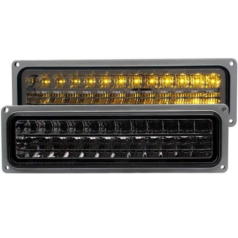 ANZO 1988-1998 Chevrolet C1500 LED Parking Lights Smoke Lights Corner ANZO
