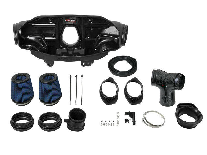 aFe 2020 Chevrolet Corvette C8 Track Series Carbon Fiber Cold Air Intake System With Pro 5R Filters Cold Air Intakes aFe