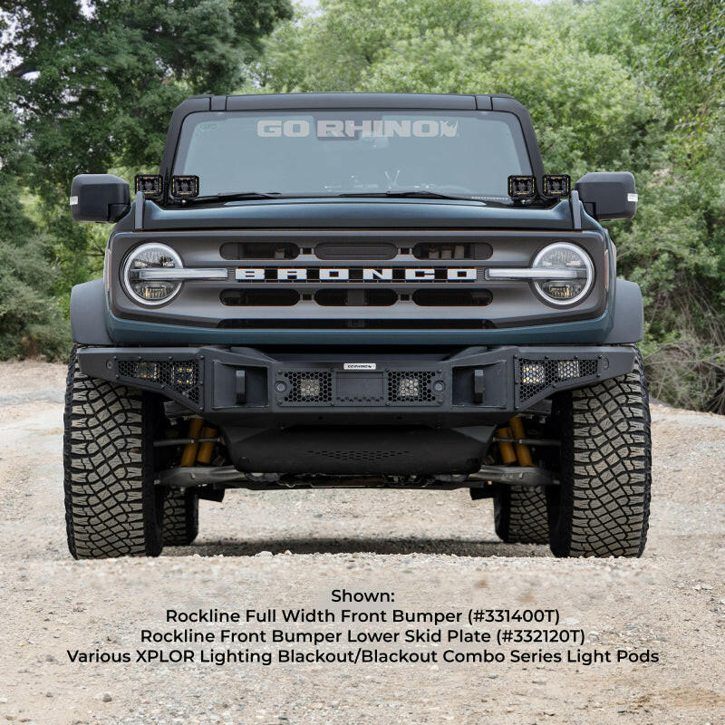 Go Rhino 21-24 Ford Bronco (2 and 4 Door) Rockline Full Width Bumper Bumpers - Steel Go Rhino