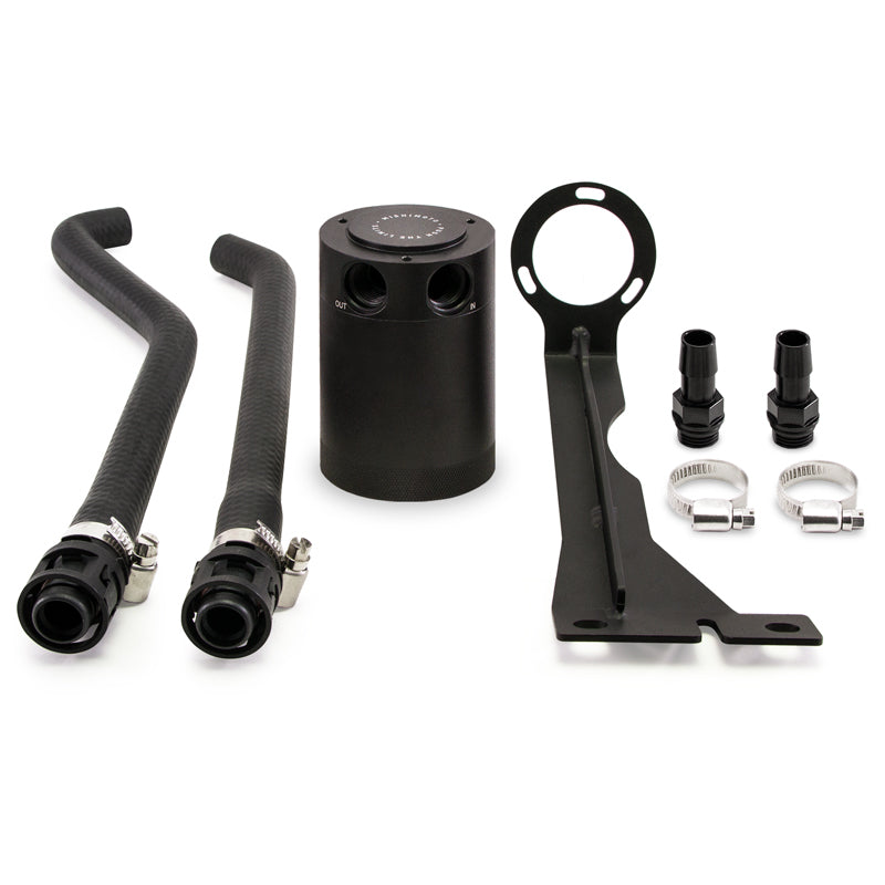 Mishimoto 2014+ Ford Fiesta ST Baffled Oil Catch Can Kit - Black Oil Catch Cans Mishimoto