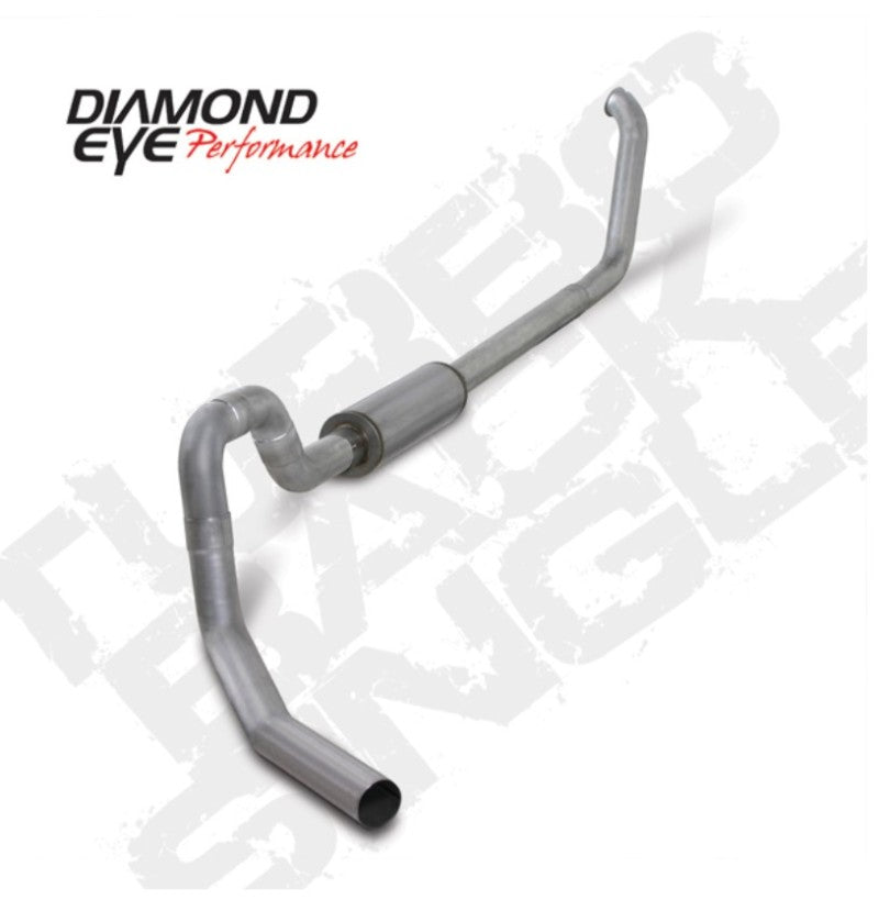 Diamond Eye KIT 4in TBSGL AL: 00-03 FORD 7.3L F550 ROLLOVER Turbo Back Diamond Eye Performance