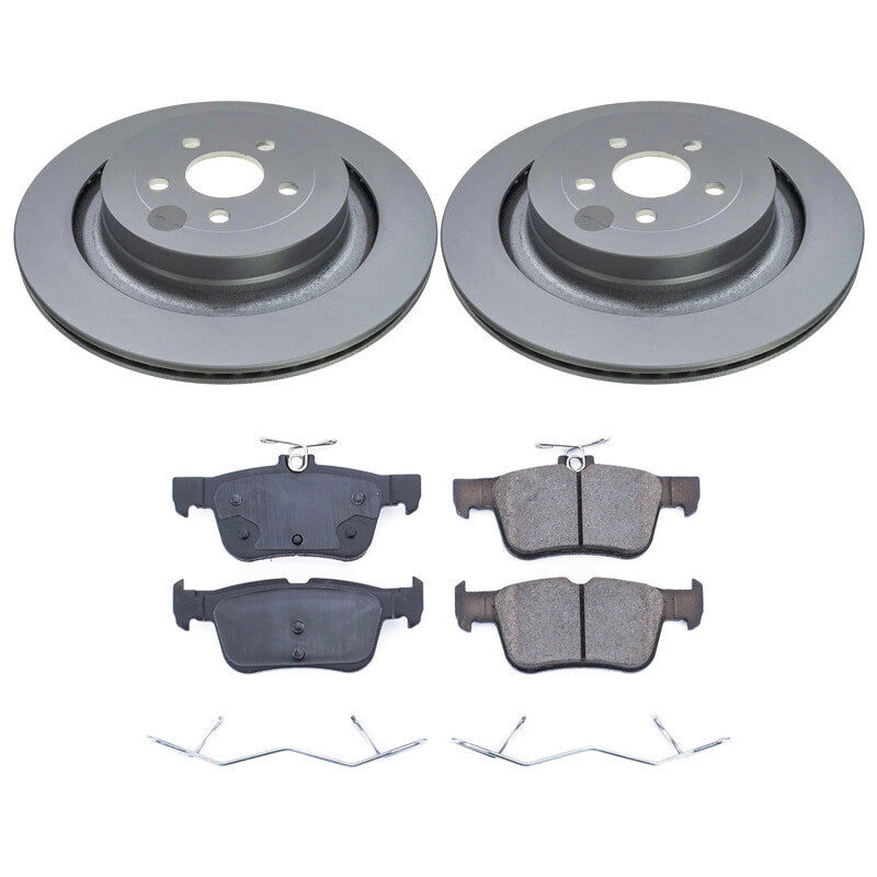 Power Stop 22-24 Ford Edge Rear Z17 Coated Brake Kit Brake Kits - Performance Blank PowerStop