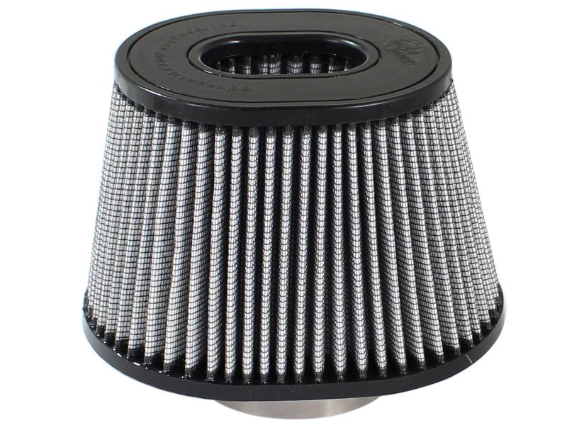 aFe MagnumFLOW Pro DRY S Intake Replacement Filter 3.5in F 9x6.5in B 6.75x5.5in T 5.375in H Air Filters - Universal Fit aFe