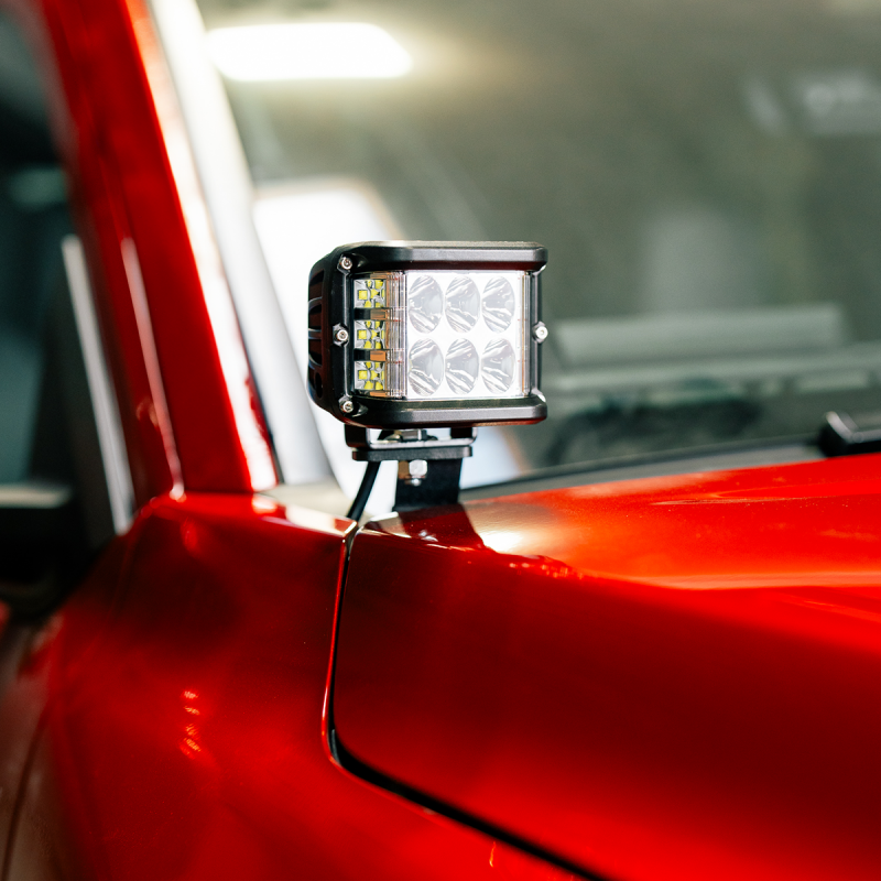 Cali Raised 2024+ Toyota Tacoma Ditch Light Bracket Kit - 2 3X2 18W Amber Led Pods / No Switch Switch Panels Cali Raised LED