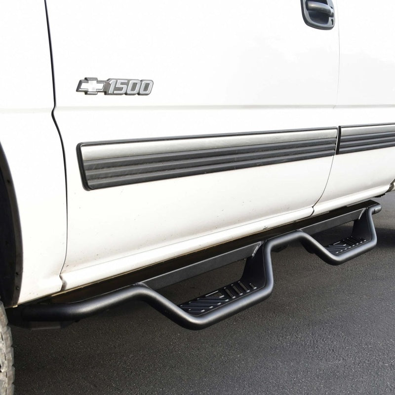 Westin 99-13 Chevrolet Silverado 1500 (Ext. Cab) Outlaw Drop Nerf Step Bars - Textured Black Nerf Bars Westin