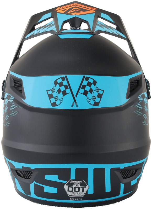 Answer AR1 Sweep Helmet Black/Astana/Hyper Orange - XL Helmets and Accessories Answer