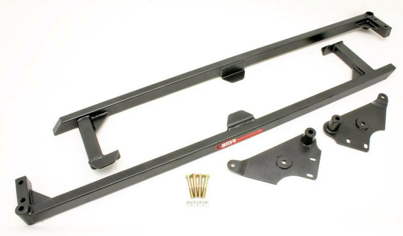 BMR 04-06 GTO Weld-On Boxed Subframe Connectors - Black Hammertone Chassis Bracing BMR Suspension