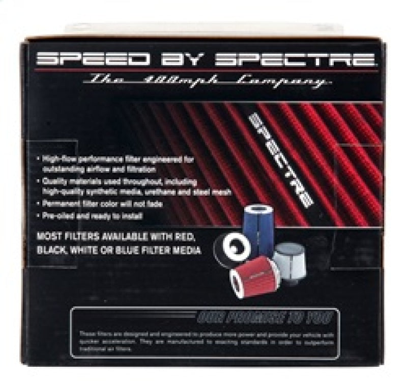 Spectre Adjustable Conical Air Filter 5-1/2in. Tall (Fits 3in. / 3-1/2in. / 4in. Tubes) - Red Air Filters - Universal Fit Spectre