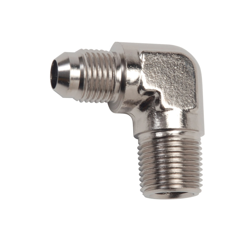 Russell Performance -6 AN to 3/8in NPT 90 Degree Flare to Pipe Adapter (Endura) Fittings Russell