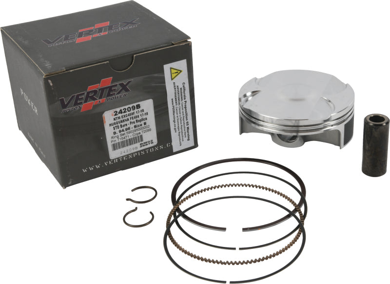 Vertex Piston 17-23 KTM 450 EXC-F 450cc Forged Replica Piston Kit Piston Sets - Powersports Vertex Pistons