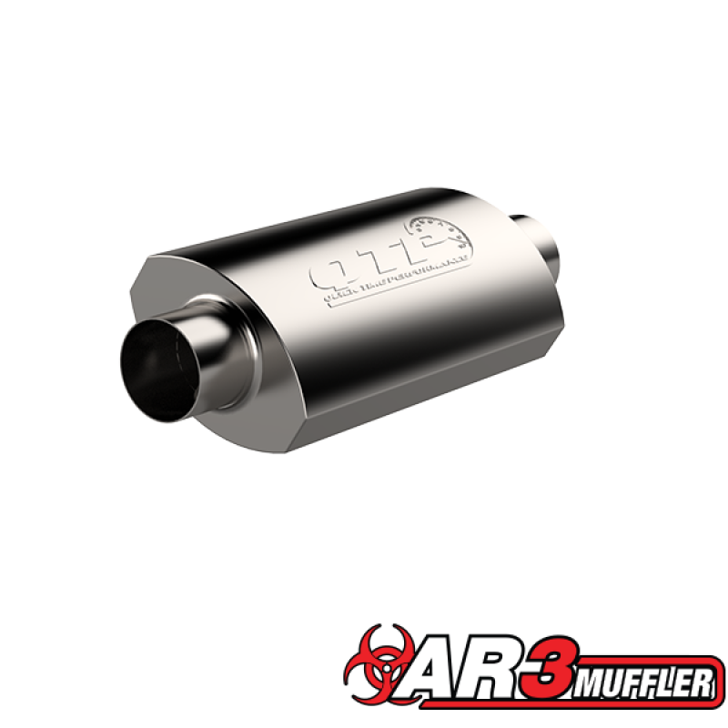 QTP 3.5in Weld-On 304SS AR3 Muffler Muffler QTP