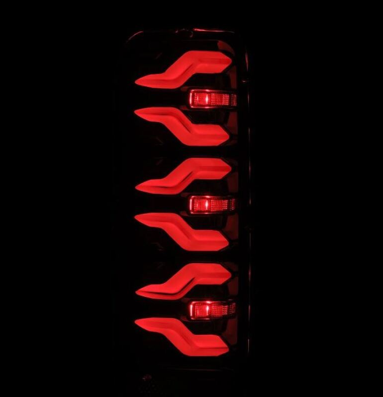 AlphaRex 87-96 Ford Bronco/F-150 Luxx-Series LED Tail Lights - Alpha-Black Tail Lights AlphaRex