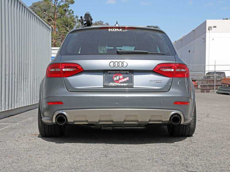 aFe MACH Force-Xp 13-16 Audi Allroad L4 SS Axle-Back Exhaust w/ Carbon Tips Axle Back aFe