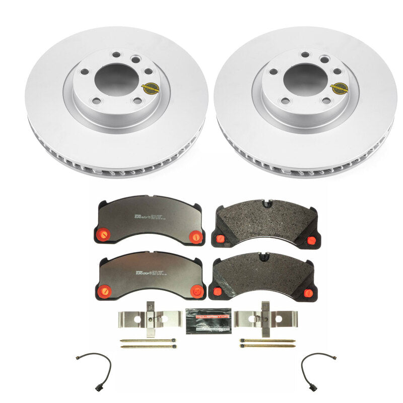 Power Stop 11-18 Porsche Cayenne Front Euro-Stop Brake Kit Brake Kits - OE PowerStop