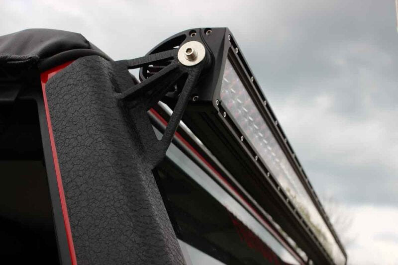 Fishbone Offroad 97-06 Jeep Wrangler TJ 52In Light Bar Bracket - Black Textured Powdercoat Light Mounts Fishbone Offroad