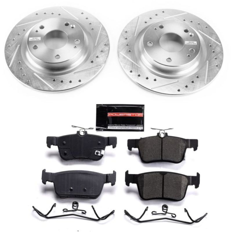 Power Stop 17-19 Honda Civic Rear Z23 Evolution Sport Brake Kit Brake Kits - Performance D&S PowerStop