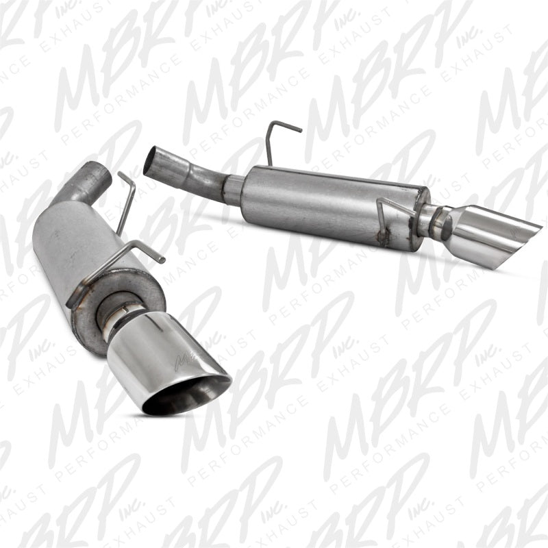 MBRP 05-10 Ford Mustang GT 5.0/Shelby GT500 Dual Mufflers Axle Back Split Rear AL Axle Back MBRP