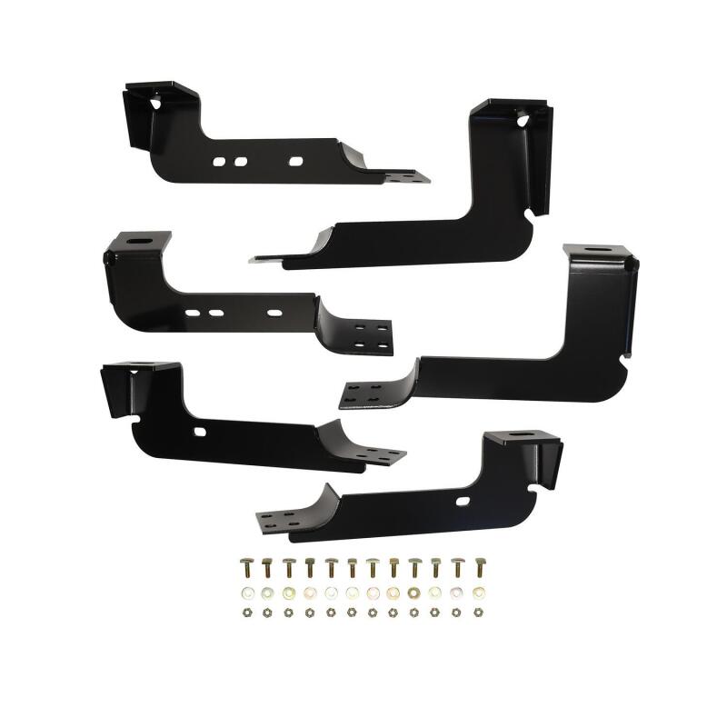 Westin 2004-2013 Chevy Silverado 1500 Crew Cab Premier Oval Nerf Step Bar Mount Kit - Black Hardware Kits - Other Westin
