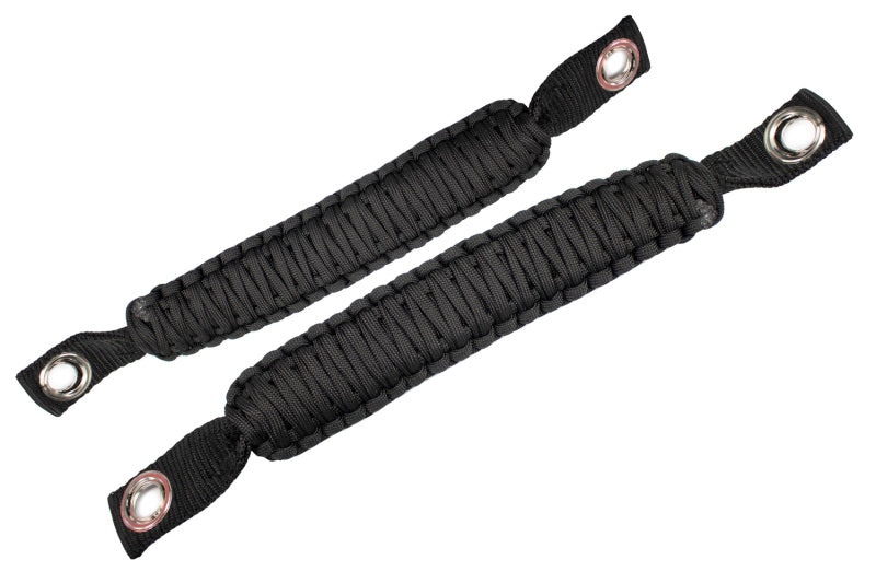 Fishbone Offroad 07-18 Wrangler JK A Pillar Sound Bar Black Paracord Grab Handles Dash & Interior Trim Fishbone Offroad