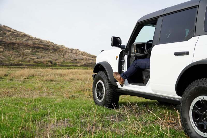 DV8 Offroad 2021+ Ford Bronco Foot Peg Pair - Black Exterior Trim DV8 Offroad