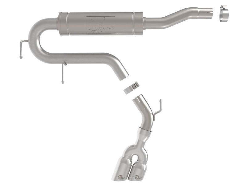 aFe Rebel Series 2-1/2in 304 Stainless Steel Cat-Back w/ Polished TipFord Maverick 22-26 L4-2.5L FWD Catback aFe