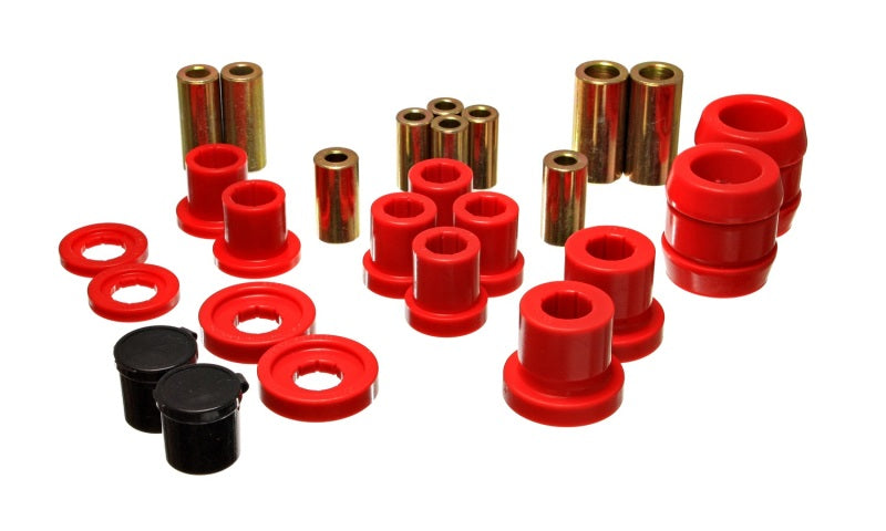 Energy Suspension 00-09 Honda S2000 Red Front End Control Arm Bushing Set Bushing Kits Energy Suspension
