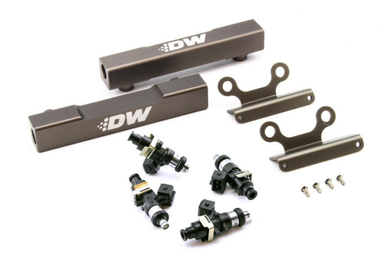 DeatschWerks 02+ Subaru WRX / 07+ STI/LGT Top Feed Fuel Rail Upgrade Kit w/ 1500cc Injectors Fuel Rails DeatschWerks