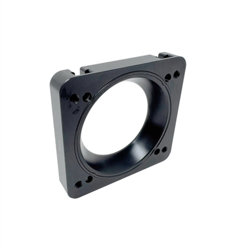 Torque Solution 06-21 Subaru STI / 08-14 Subaru WRX Big Bore 76mm Throttle Body Adapter - Black Throttle Body Spacers Torque Solution