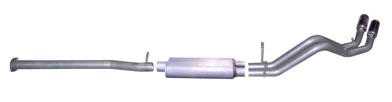 Gibson 07-09 Chevrolet Silverado 1500 LT 6.0L 2.25in Cat-Back Dual Sport Exhaust - Stainless Catback Gibson
