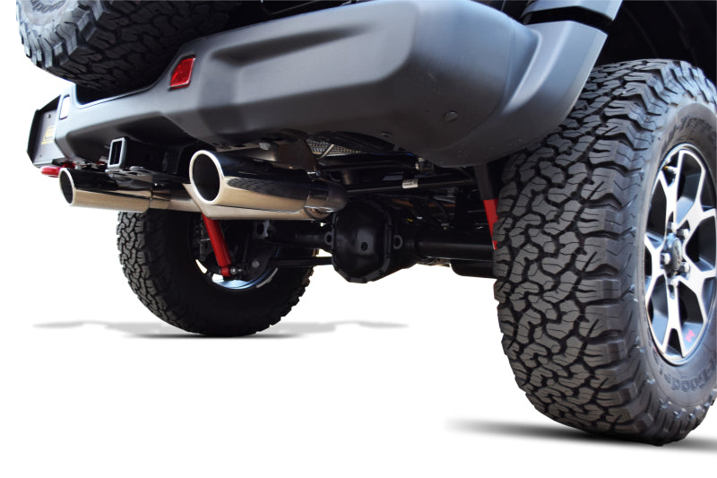 Gibson 18-22 Jeep Wrangler JL Sport 3.6L 2.5in Cat-Back Dual Split Exhaust - Stainless Catback Gibson