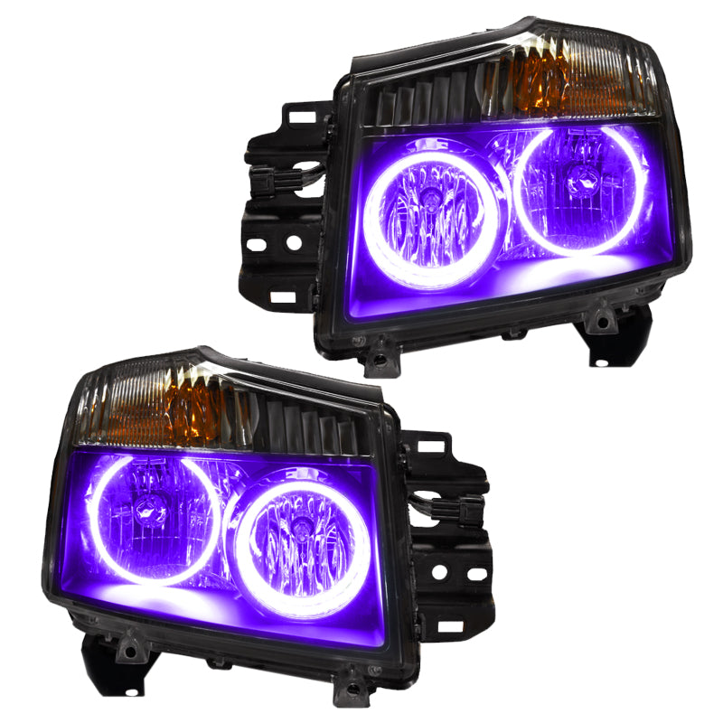 Oracle 08-15 Nissan Titan SMD HL - ColorSHIFT w/ BC1 Controller Headlights ORACLE Lighting