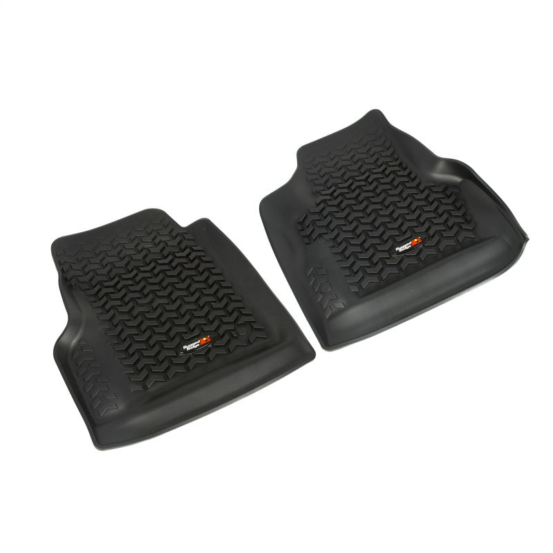 Rugged Ridge Floor Liner Front Black 1997-2006 Jeep Wrangler TJ / LJ Floor Mats - Rubber Rugged Ridge