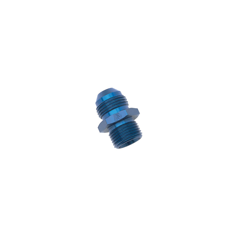 Russell Performance -4 AN Flare to 10mm x 1.0 Metric Thread Adapter (Blue) Fittings Russell