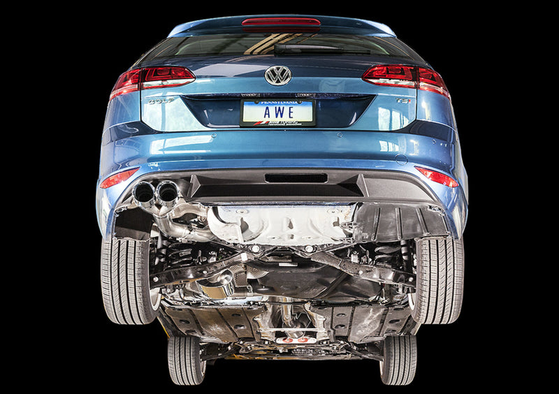 AWE Tuning VW MK7 Golf SportWagen Touring Edition Exhaust w/Chrome Silver Tips (90mm) Catback AWE Tuning