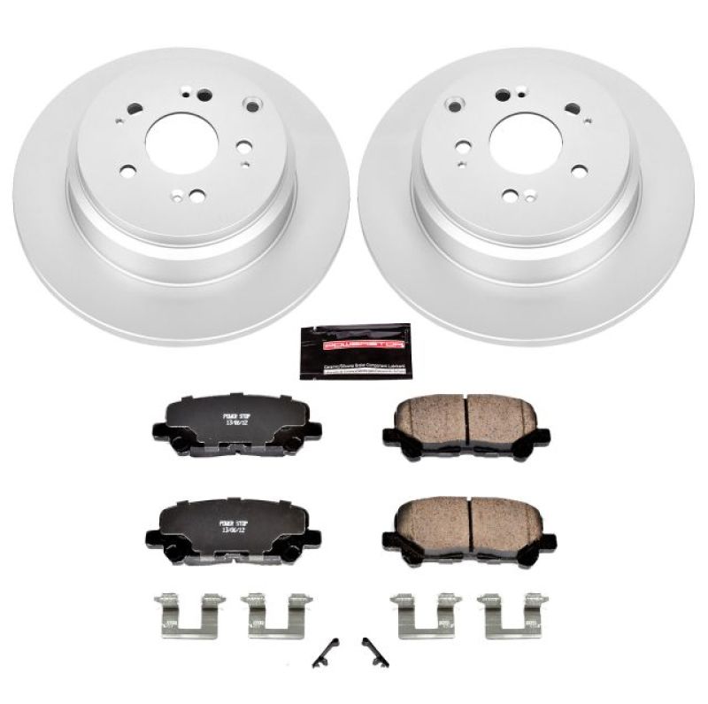 Power Stop 12-15 Honda Pilot Rear Z17 Evolution Geomet Coated Brake Kit Brake Kits - Performance Blank PowerStop
