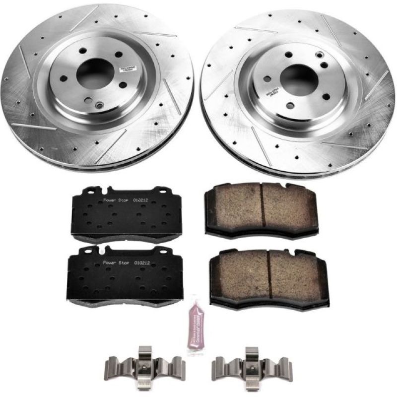 Power Stop 03-06 Mercedes-Benz CLK500 Front Z23 Evolution Sport Brake Kit Brake Kits - Performance D&S PowerStop