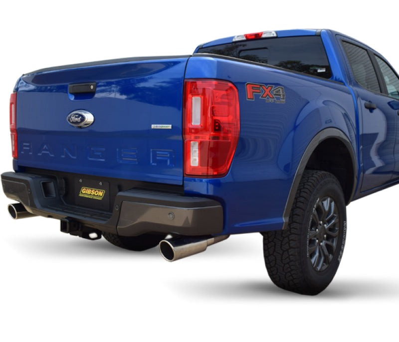 Gibson 19-22 Ford Ranger Lariat 2.3L 2.5in Cat-Back Dual Sport Exhaust - Stainless Catback Gibson