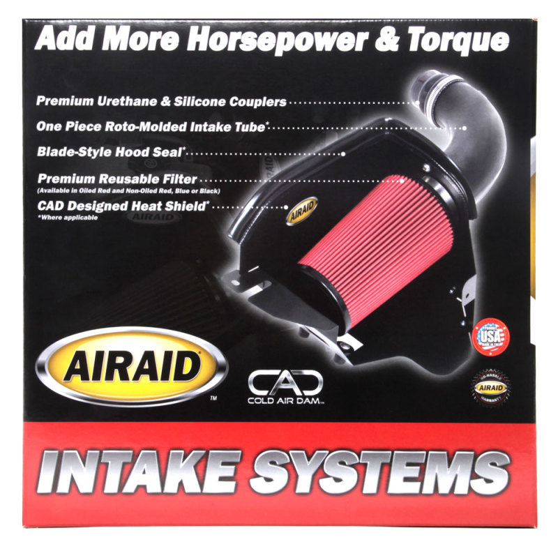 Airaid 05-09 Mustang 4.0L V6 MXP Intake System w/ Tube (Oiled / Red Media) Cold Air Intakes Airaid