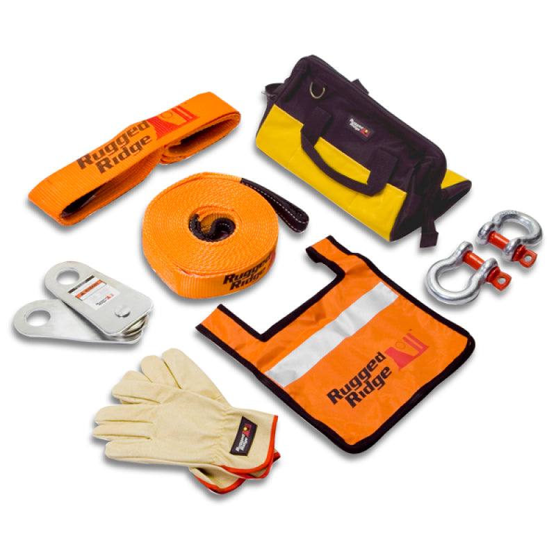 Rugged Ridge XHD Recovery Gear Kit 20000lbs Recovery Boards Rugged Ridge