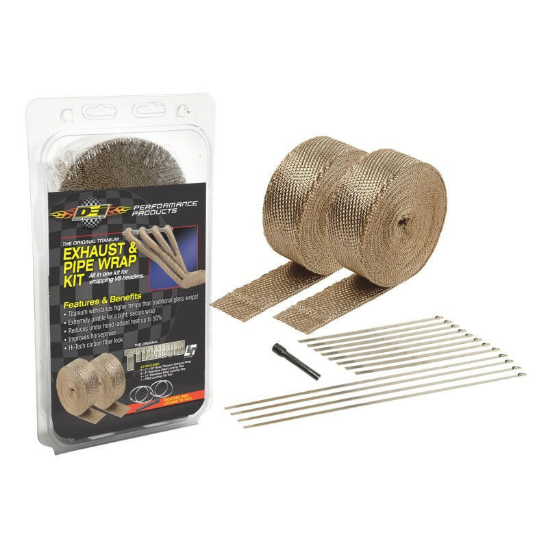 DEI Exhaust Wrap Kit - Titanium Exhaust Wrap DEI