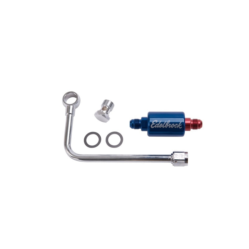 Russell Performance Chrome Steel Fuel Line & Filter Kit for Performer Series Carbs Fuel Lines Russell