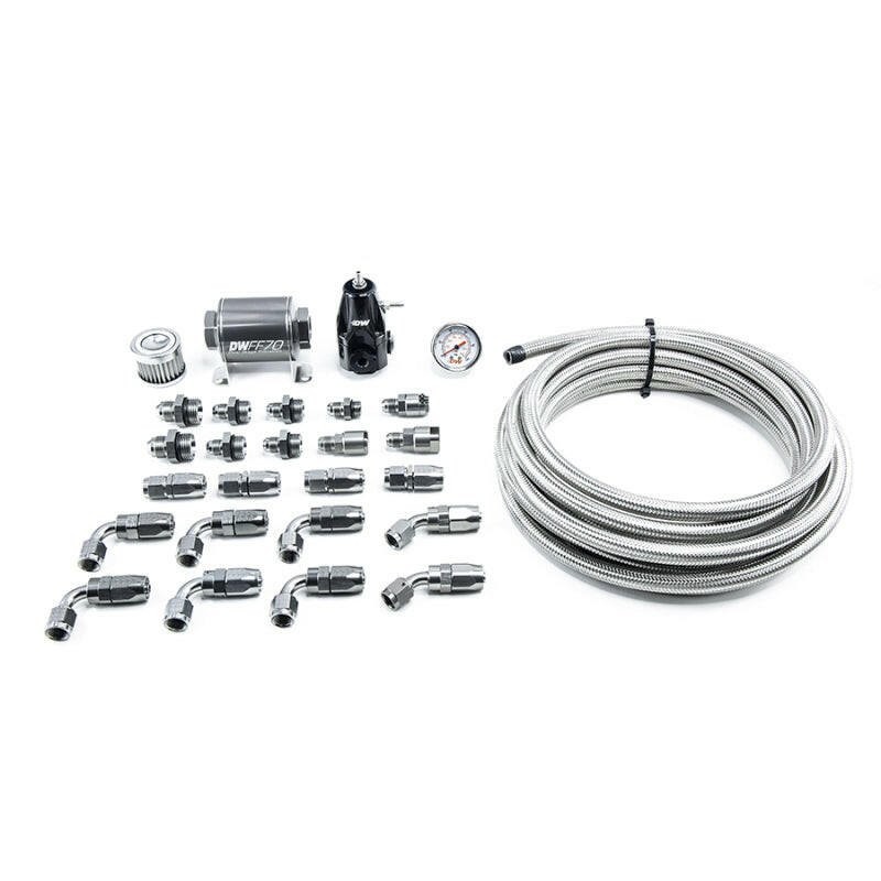 DeatschWerks 01-15 Honda Civic DW400 Pump Module Return Plumbing Kit w/CPE Fuel Lines Fuel Pumps DeatschWerks