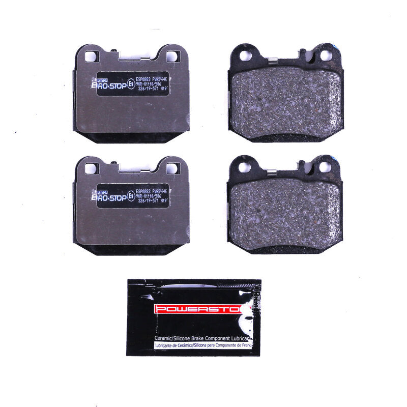 Power Stop 00-03 Mercedes-Benz ML55 AMG Euro-Stop ECE-R90 Rear Brake Pads Brake Pads - OE PowerStop