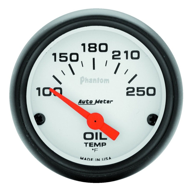 Autometer Phantom 52mm Oil Temp 100-250 F Electronic Gauge Kit Gauges AutoMeter