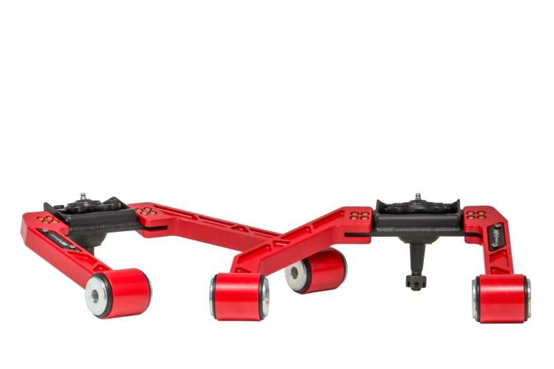 UMI Performance 15-25 Ford F-150 Adjustable Upper A-Arm Kit - Red Control Arms UMI Performance