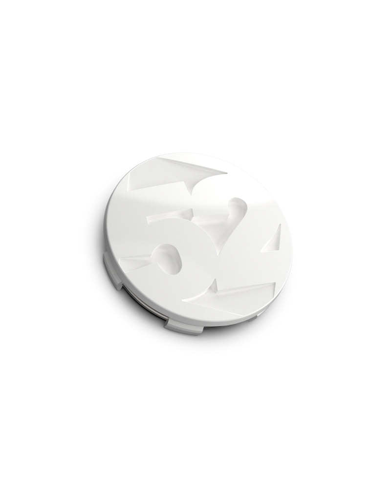 fifteen52 65mm Snap In Center Cap Single for Rally Sport and MX Wheels - Rally White (Gloss White) Wheel Center Caps fifteen52